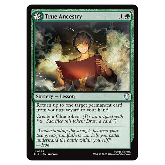 True Ancestry 0199 card from the Magic The Gathering set Avatar The Last Airbender
