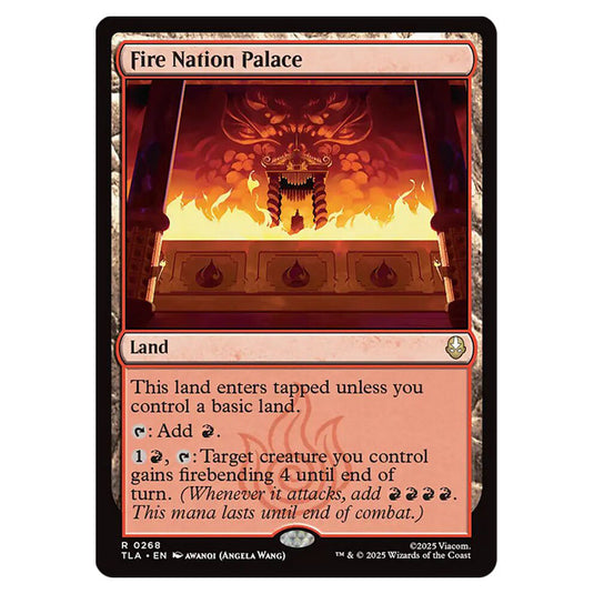 Fire Nation Palace 0268 card from the Magic The Gathering set Avatar The Last Airbender