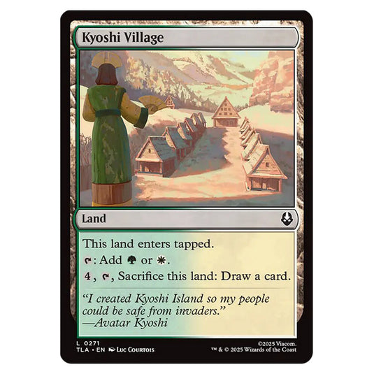 Kyoshi Village 0271 card from the Magic The Gathering set Avatar The Last Airbender