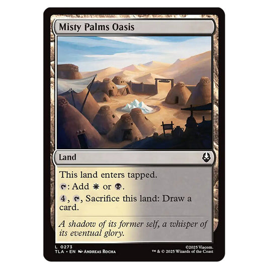 Misty Palms Oasis 0273 card from the Magic The Gathering set Avatar The Last Airbender