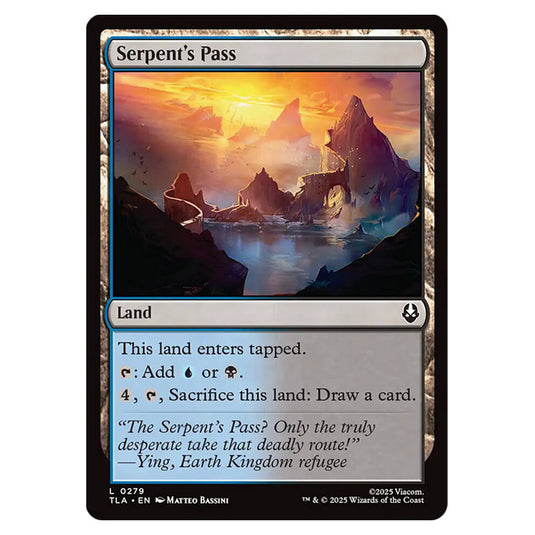 Serpent's Pass 0279 card from the Magic The Gathering set Avatar The Last Airbender