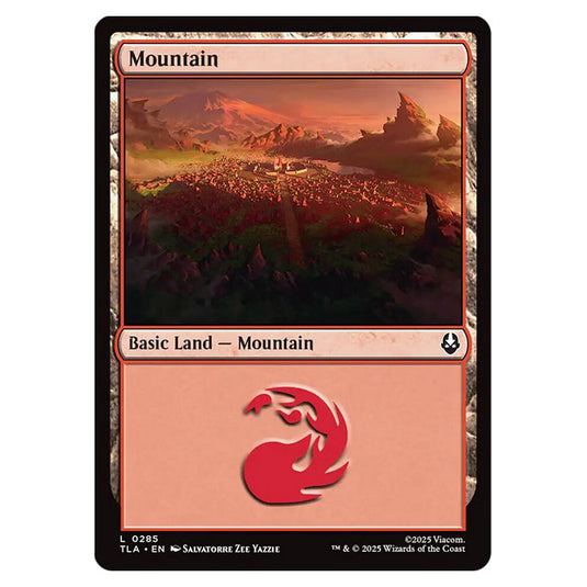 Mountain 0285 card from the Magic The Gathering set Avatar The Last Airbender