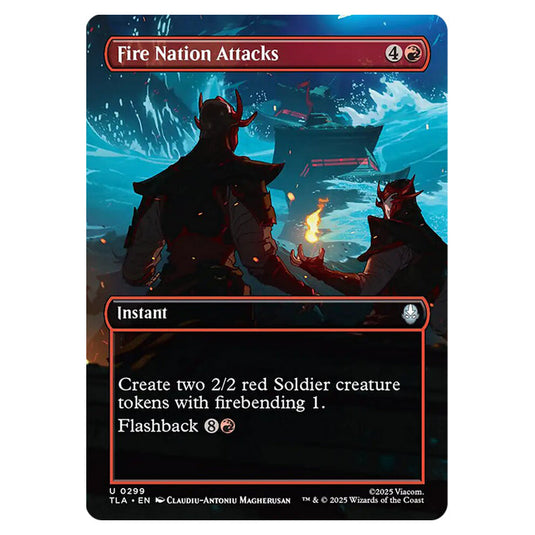 Fire Nation Attacks 0299 card from the Magic The Gathering set Avatar The Last Airbender