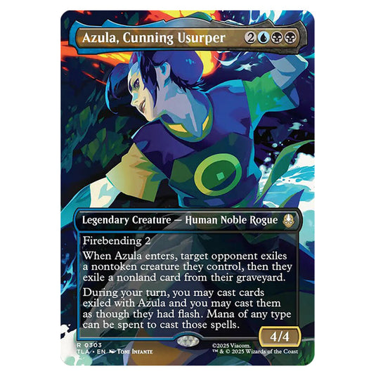Azula, Cunning Usurper 0303 card from the Magic The Gathering set Avatar The Last Airbender