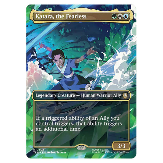 Katara, the Fearless 0305 card from the Magic The Gathering set Avatar The Last Airbender