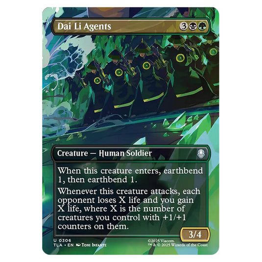 Dai Li Agents 0306 card from the Magic The Gathering set Avatar The Last Airbender