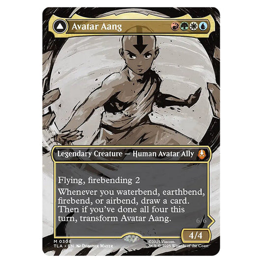 Avatar Aang // Aang, Master of Elements 0308 card from the Magic The Gathering set Avatar The Last Airbender