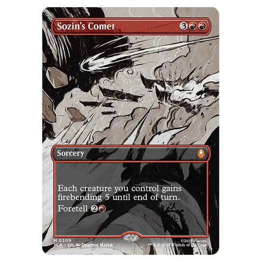 Sozin's Comet 0309 card from the Magic The Gathering set Avatar The Last Airbender
