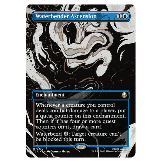 Waterbender Ascension 0310 card from the Magic The Gathering set Avatar The Last Airbender