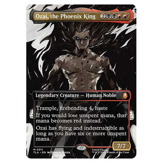 Ozai, the Phoenix King 0311 card from the Magic The Gathering set Avatar The Last Airbender
