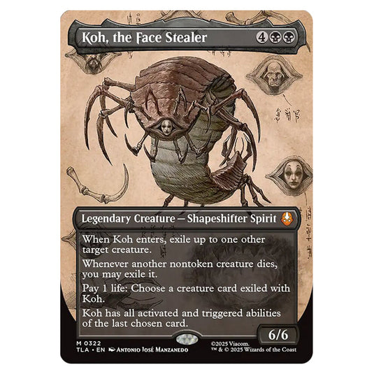 Koh, the Face Stealer 0322 card from the Magic The Gathering set Avatar The Last Airbender