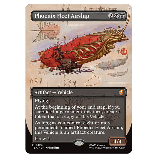 Phoenix Fleet Airship 0323 card from the Magic The Gathering set Avatar The Last Airbender