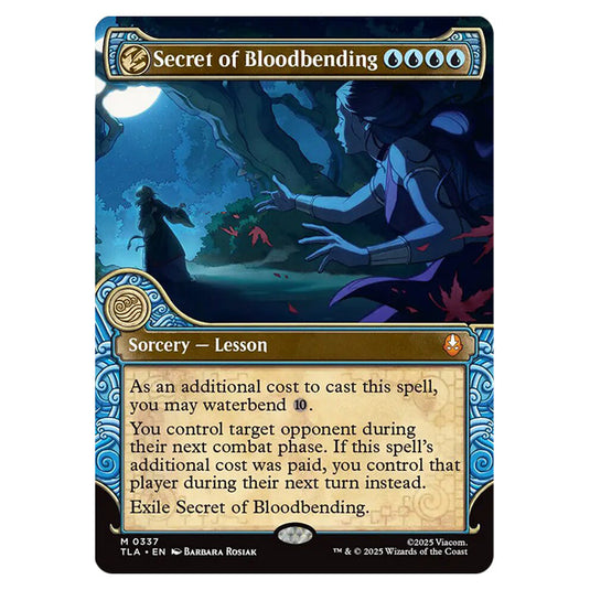 Secret of Bloodbending 0337 card from the Magic The Gathering set Avatar The Last Airbender