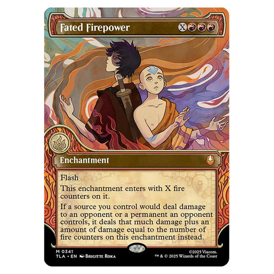 Fated Firepower 0341 card from the Magic The Gathering set Avatar The Last Airbender