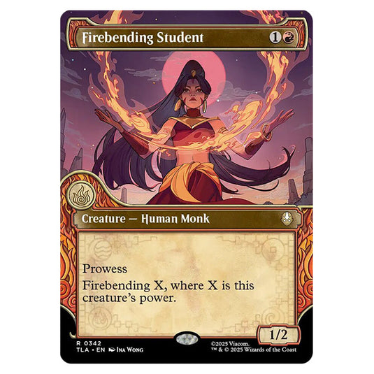 Firebending Student 0342 card from the Magic The Gathering set Avatar The Last Airbender