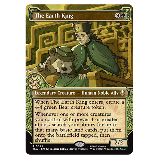 The Earth King 0344 card from the Magic The Gathering set Avatar The Last Airbender