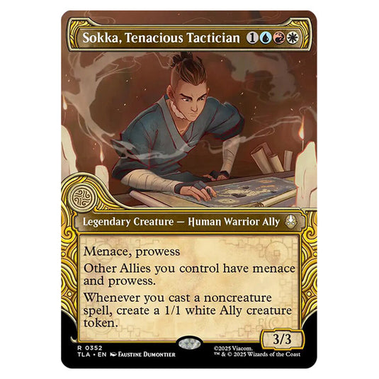 Sokka, Tenacious Tactician 0352 card from the Magic The Gathering set Avatar The Last Airbender