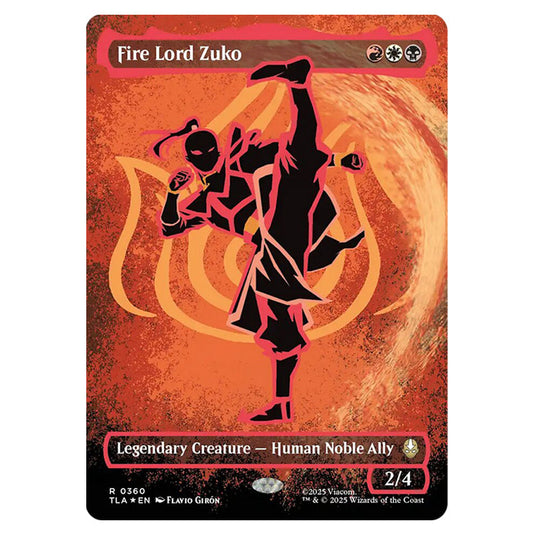 Fire Lord Zuko 0360 card from the Magic The Gathering set Avatar The Last Airbender