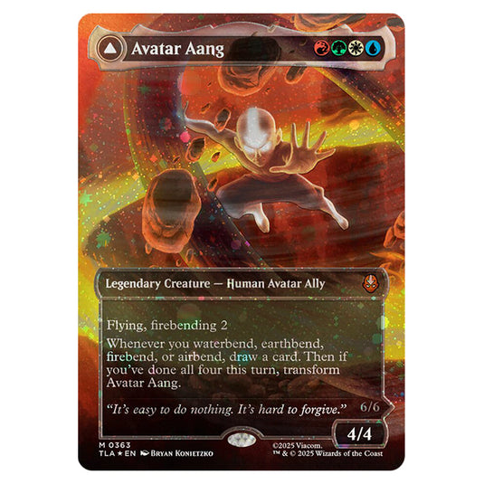 Avatar Aang // Aang, Master of Elements 0363 card from the Magic The Gathering set Avatar The Last Airbender