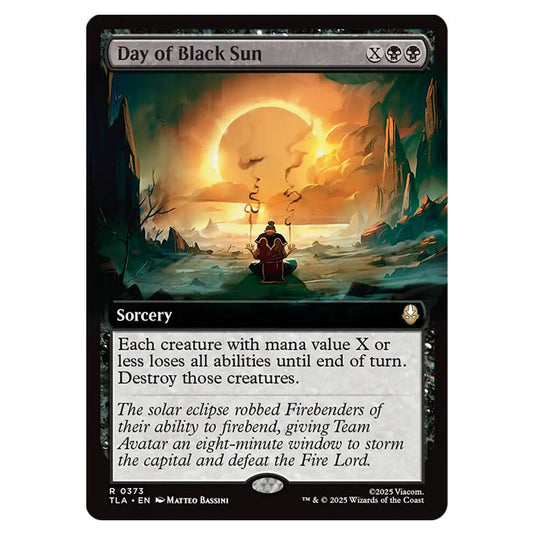 Day of Black Sun 0373 card from the Magic The Gathering set Avatar The Last Airbender