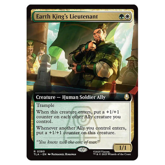 Earth King's Lieutenant 0380 card from the Magic The Gathering set Avatar The Last Airbender