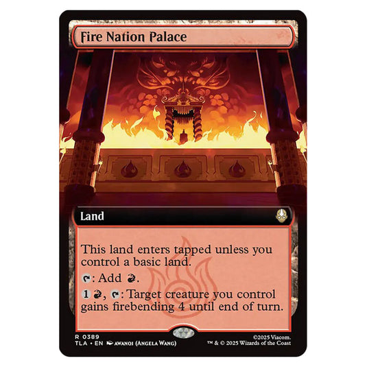 Fire Nation Palace 0389 card from the Magic The Gathering set Avatar The Last Airbender