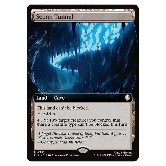 Secret Tunnel 0392 card from the Magic The Gathering set Avatar The Last Airbender