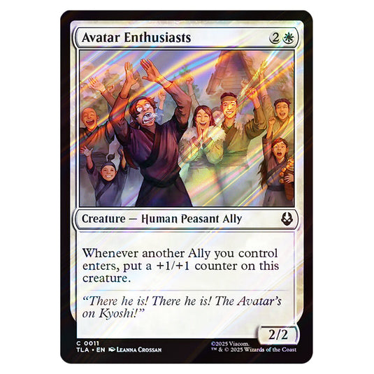 Avatar Enthusiasts 0011 card from the Magic The Gathering set Avatar The Last Airbender
