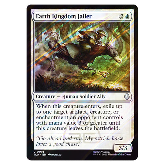 Earth Kingdom Jailer 0016 card from the Magic The Gathering set Avatar The Last Airbender