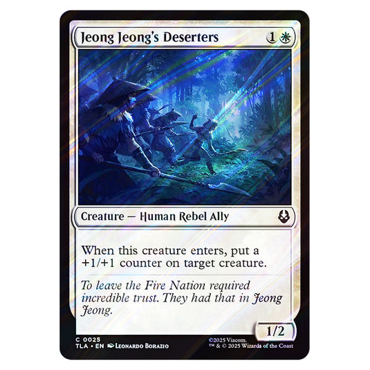 Jeong Jeong's Deserters 0025 card from the Magic The Gathering set Avatar The Last Airbender