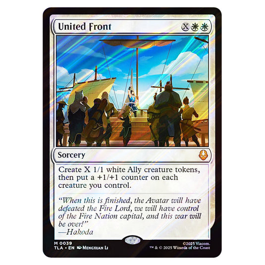 United Front 0039 card from the Magic The Gathering set Avatar The Last Airbender