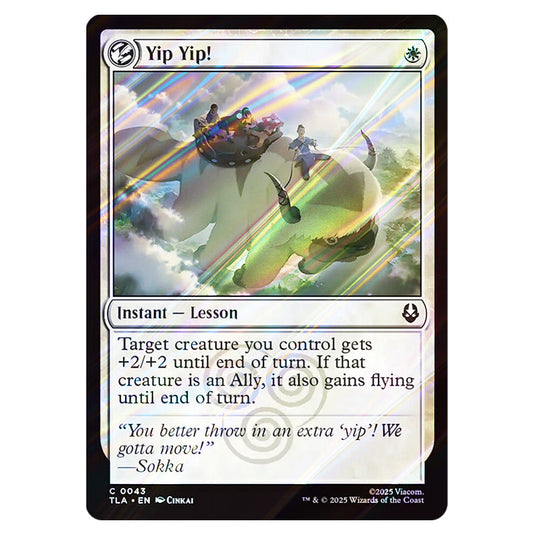 Yip Yip! 0043 card from the Magic The Gathering set Avatar The Last Airbender