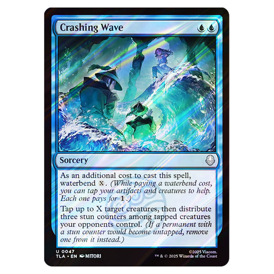 Crashing Wave 0047 card from the Magic The Gathering set Avatar The Last Airbender