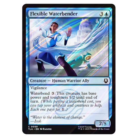 Flexible Waterbender 0050 card from the Magic The Gathering set Avatar The Last Airbender