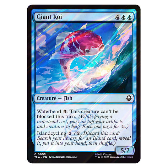 Giant Koi 0053 card from the Magic The Gathering set Avatar The Last Airbender