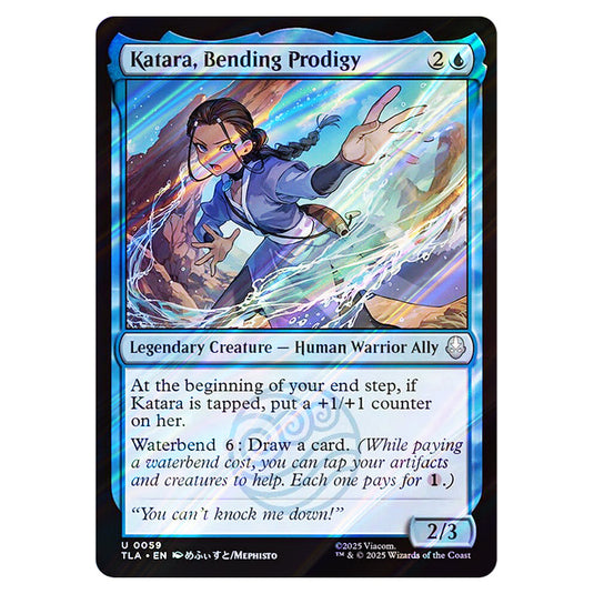 Katara, Bending Prodigy 0059 card from the Magic The Gathering set Avatar The Last Airbender