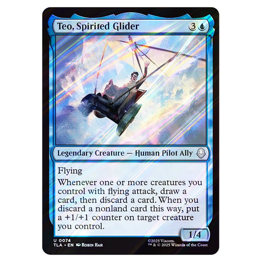 Teo, Spirited Glider 0074 card from the Magic The Gathering set Avatar The Last Airbender