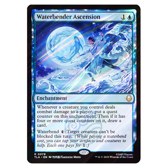 Waterbender Ascension 0079 card from the Magic The Gathering set Avatar The Last Airbender