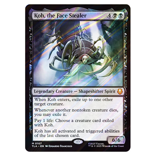 Koh, the Face Stealer 0107 card from the Magic The Gathering set Avatar The Last Airbender