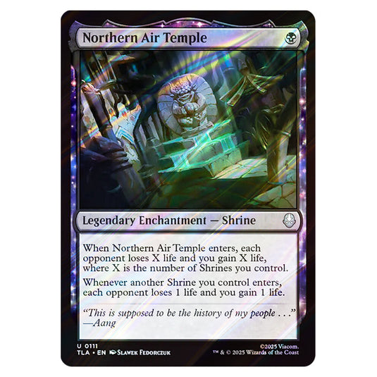 Northern Air Temple 0111 card from the Magic The Gathering set Avatar The Last Airbender