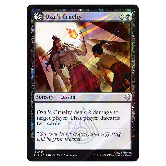 Ozai's Cruelty 0113 card from the Magic The Gathering set Avatar The Last Airbender