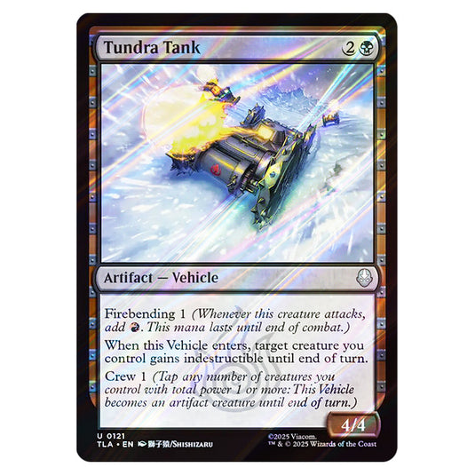 Tundra Tank 0121 card from the Magic The Gathering set Avatar The Last Airbender