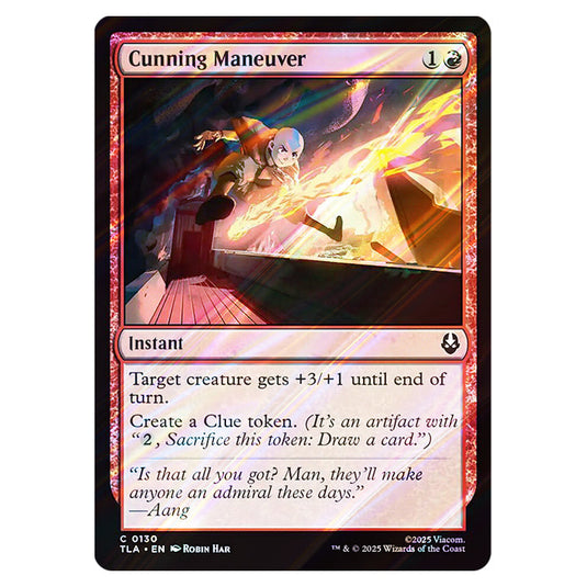 Cunning Maneuver 0130 card from the Magic The Gathering set Avatar The Last Airbender