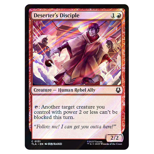 Deserter's Disciple 0131 card from the Magic The Gathering set Avatar The Last Airbender
