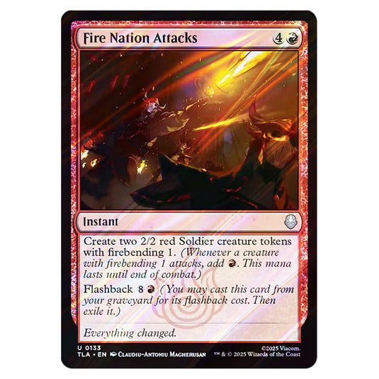 Fire Nation Attacks 0133 card from the Magic The Gathering set Avatar The Last Airbender