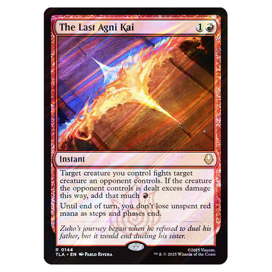 The Last Agni Kai 0144 card from the Magic The Gathering set Avatar The Last Airbender
