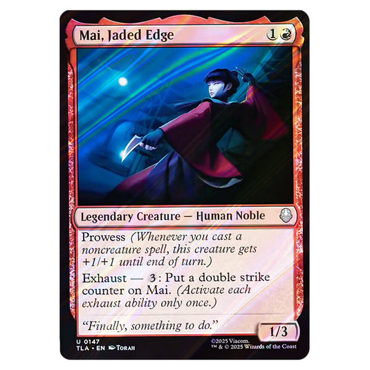 Mai, Jaded Edge 0147 card from the Magic The Gathering set Avatar The Last Airbender