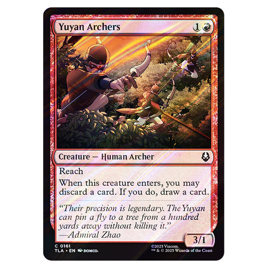 Yuyan Archers 0161 card from the Magic The Gathering set Avatar The Last Airbender