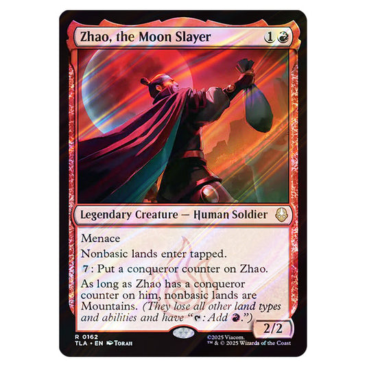 Zhao, the Moon Slayer 0162 card from the Magic The Gathering set Avatar The Last Airbender