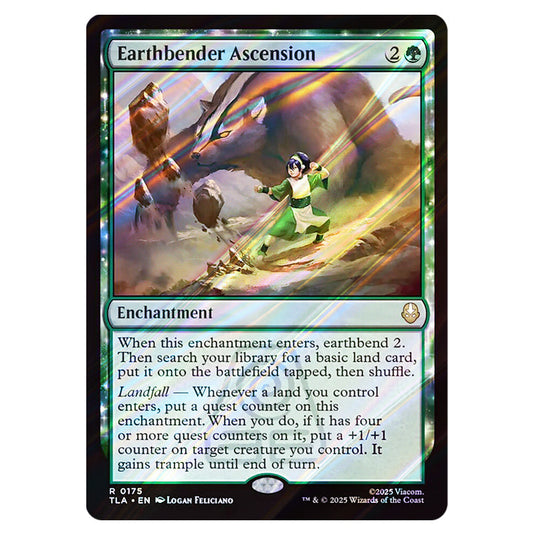 Earthbender Ascension 0175 card from the Magic The Gathering set Avatar The Last Airbender